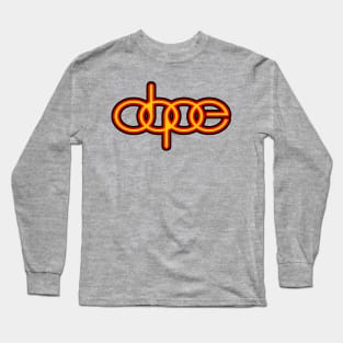 DOPE-BLACK, RED, and YELLOW Long Sleeve T-Shirt